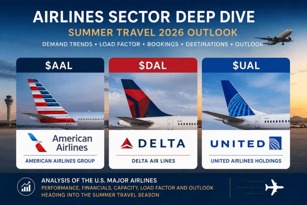 American Airlines, Delta Air Lines and United Airlines: Summer 2026 Sector Deep Dive ($AAL $DAL $UAL) 3 Airlines 2026