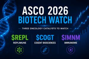 ASCO 2026 Watch: Replimune, Cogent and Immunome Bring Three High-Intensity Biotech Catalysts — $REPL $COGT $IMNM 2 Asco 2026