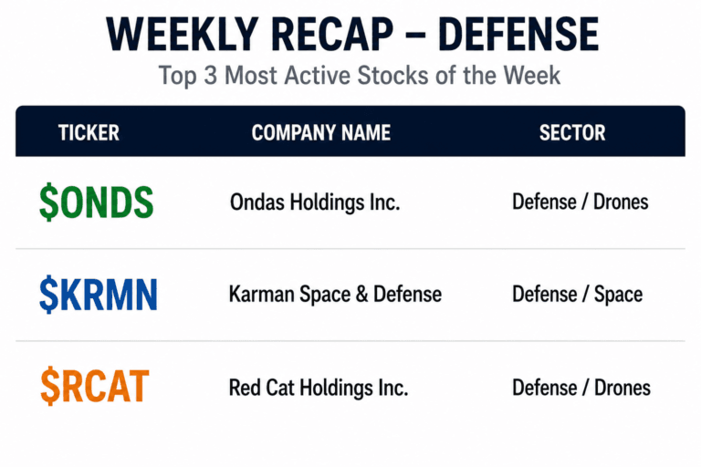 Defense Stocks Weekly Recap: Ondas, Karman and Red Cat Show Why the Drone-Defense Trade Is No Longer Just a Theme ($ONDS, $KRMN, $RCAT) 7 defense recap