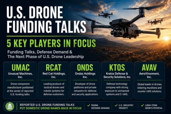 U.S. Drone Funding Talks: What the Rumor Really Means for $UMAC, $RCAT, $ONDS, $KTOS and $AVAV 12 drone funding