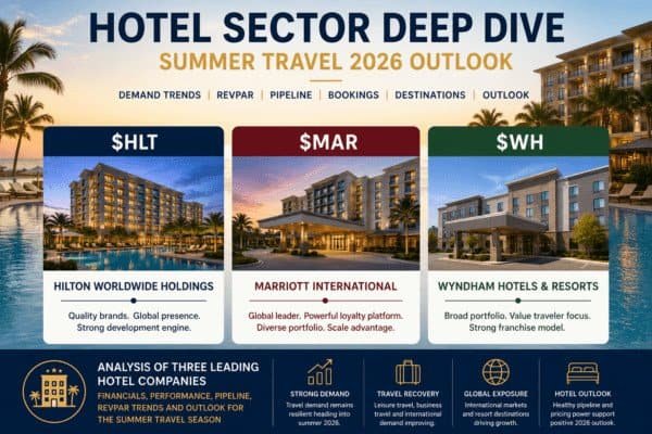 Hilton, Marriott and Wyndham: Hotel Sector Deep Dive for the 2026 Summer Travel Season $HLT $MAR $WH 3 Travel 2026 h