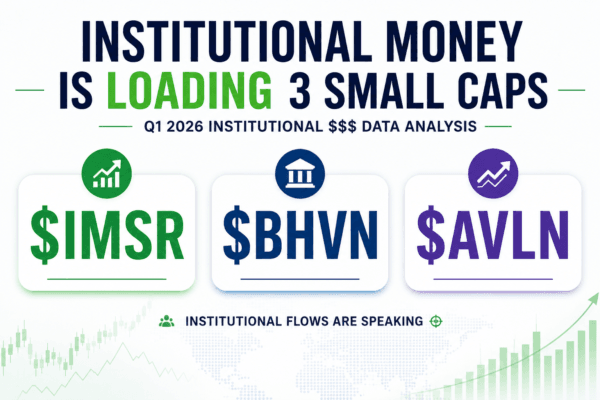 The Smart Money Is Buying These 3 Small Caps Before Anyone Notices: $IMSR, $BHVN, $AVLN 2 institu e1779138194367