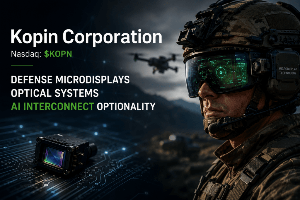 Kopin Corporation (Nasdaq: $KOPN): Q1 2026 Results, Fabric.AI Optionality And The Defense Microdisplay Reset 10 kopn may2026