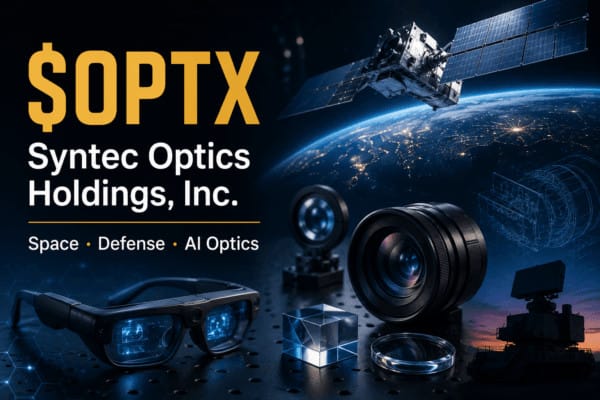 Syntec Optics (Nasdaq: $OPTX): A Small-Cap Photonics Manufacturer at the Crossroads of Space, Defense and AI Wearables 7 OPTX