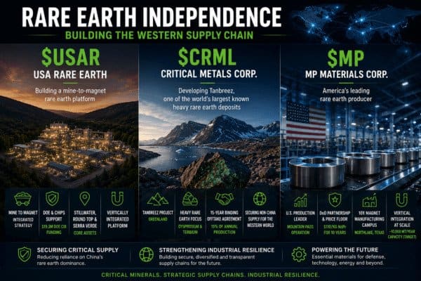 Rare Earth Independence Is Back: $USAR, $CRML and $MP Race to Rebuild the Western Supply Chain 2 Rare Earth