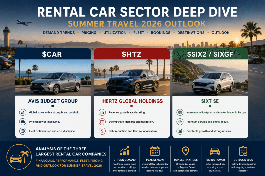 Rental Car Sector Deep Dive — Summer Travel 2026 Outlook: Avis Budget, Hertz and Sixt ($CAR $HTZ $SIX2) 1 Rental Car Sector