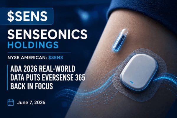 Senseonics Holdings (Nasdaq: $SENS): ADA 2026 Real-World Data Puts the One-Year CGM Story Back in Focus 16 SENS