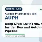 Aurinia Pharmaceuticals (Nasdaq: $AUPH) – Deep Dive: LUPKYNIS, CEO Insider Buy and Autoimmune Pipeline Risks to Reassess 3 Aurinia June
