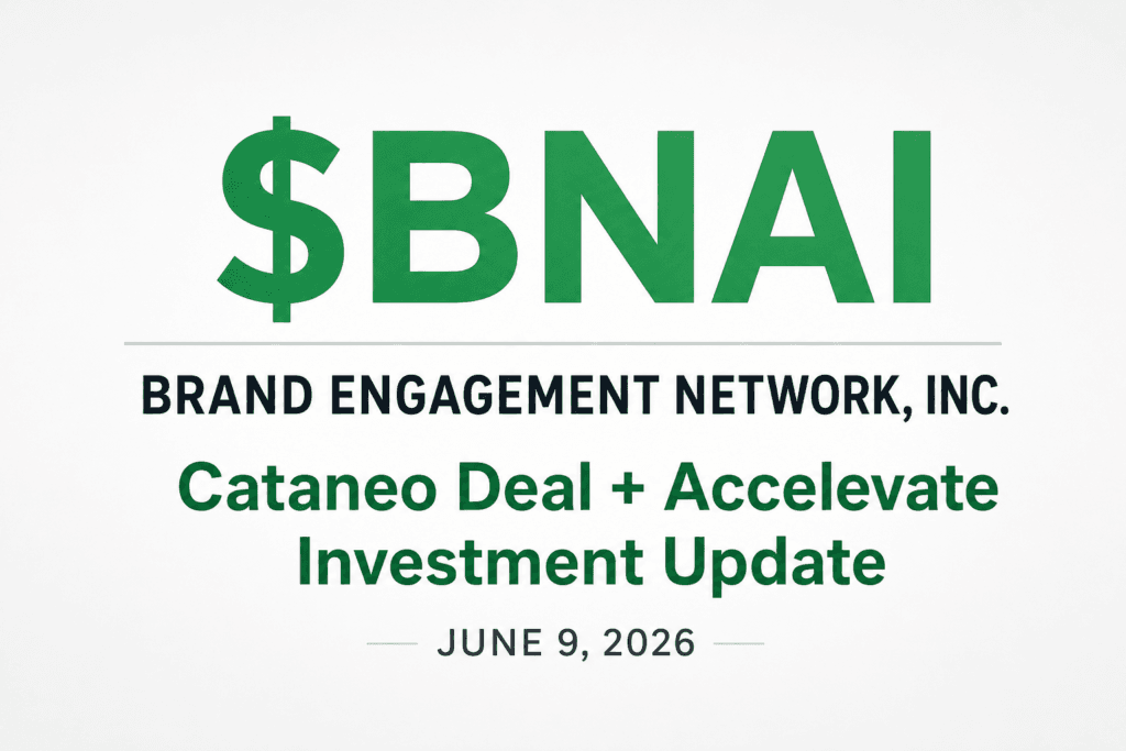 Brand Engagement Network (Nasdaq: $BNAI): From January Spike to a Broader AI Execution Story 2 BNAI JUNE