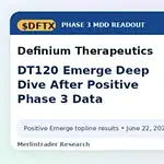 Definium Therapeutics (Nasdaq: $DFTX): DT120 Phase 3 Emerge Deep Dive After Positive MDD Data 1 DFTX