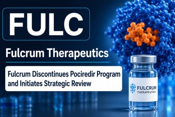 Fulcrum Therapeutics (Nasdaq: $FULC): Pociredir Discontinued, Strategic Review Begins After FDA Safety Concerns 19 Fulcrum