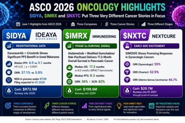 Asco 2026 IDYA IMRX NXTC
