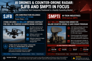 AI Drones and Counter-Drone Radar Are Back in Focus: $JFB and $MPTI Put the Defense Tech Trade on Watch 8 JFB MPTI