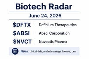 Biotech radar