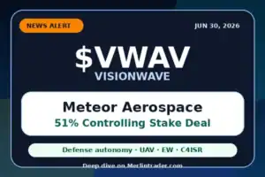 VisionWave Holdings (Nasdaq: $VWAV): Meteor Aerospace Deal 21 VWAV