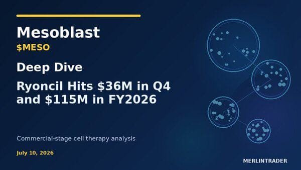 Mesoblast ($MESO) Deep Dive: Ryoncil Hits $36M in Q4 and $115M in FY2026 19 Mesoblast