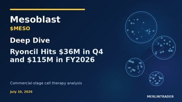 Mesoblast ($MESO) Deep Dive: Ryoncil Hits $36M in Q4 and $115M in FY2026 6 Mesoblast