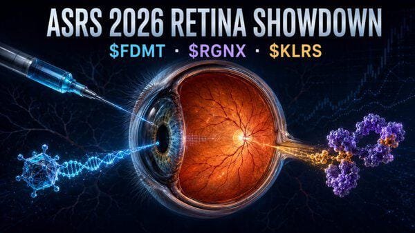 ASRS 2026 Retina Showdown: New Data Put $FDMT, $RGNX and $KLRS Under the Spotlight 9 ASRS 2026