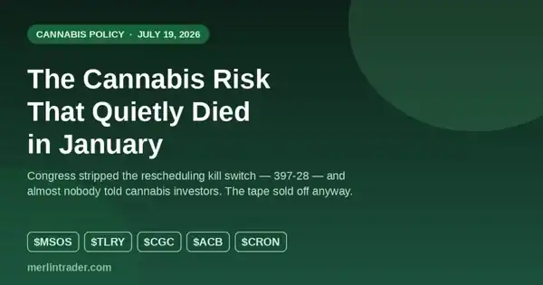 Cannabis rescheduling: the appropriations rider that would have blocked Schedule III
