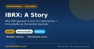 ImmunityBio $IBRX: A Story cover - why FDA approval is only the starting line, Anktiva bladder cancer explainer