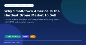 Public safety drones: the five barriers between a US police department and a flying drone, with Draganfly $DPRO as the worked example