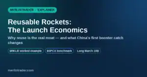 Reusable rockets launch economics explainer - $RKLB, $SPCX, China Long March 10B booster catch