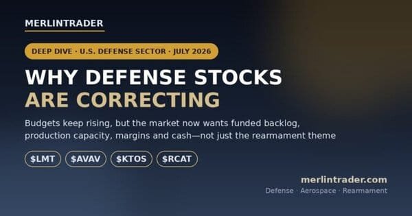 Why U.S. defense stocks are correcting - $LMT $AVAV $KTOS $RCAT, Merlintrader analysis
