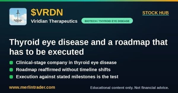 VRDN Viridian Therapeutics Inc 2 Viridian Therapeutics VRDN stock cover Merlintrader