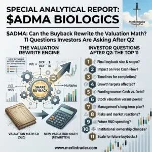 $ADMA: Can the Buyback Rewrite the Valuation Math? 11 Questions Investors Are Asking After Q2 9 ADMA Buyback