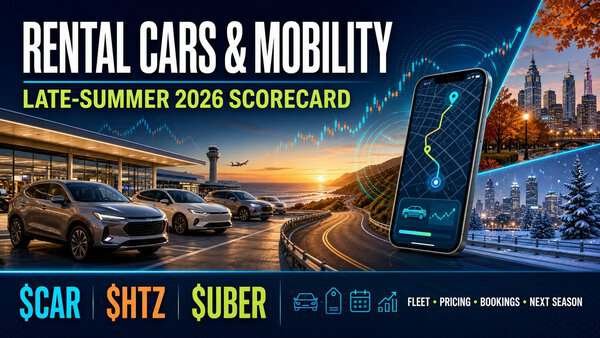 Late-summer 2026 rental cars and mobility scorecard for Avis, Hertz and Uber