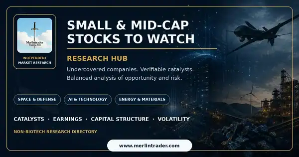 Small-Cap and Mid-Cap Stocks to Watch 11 Small-cap and mid-cap stocks research hub covering catalysts, earnings, capital structure and volatility
