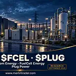Merlintrader Research cover: Bloom Energy, FuelCell Energy and Plug Power, September 2026
