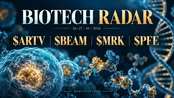 Biotech Radar October 26–27, 2026: $ARTV, $BEAM, $MRK, $PFE
