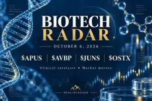 Biotech Radar October 6, 2026: $APUS, $AVBP, $JUNS and $OSTX — Merlintrader