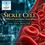 Illustration of red blood cells and sickled cells, with the original Merlintrader logo and AGIO, CRSP, BEAM and NVO tickers.